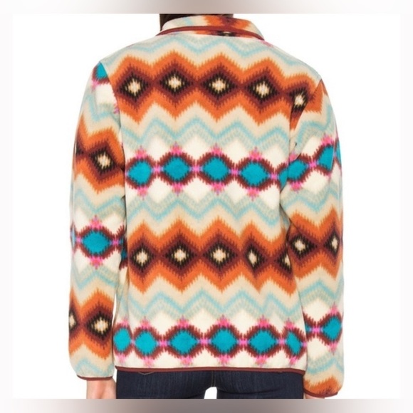 Patagonia Synchilla Snap-T Timber Twist Aztec Lightweight Outdoor Fleece Women S - Picture 5 of 13